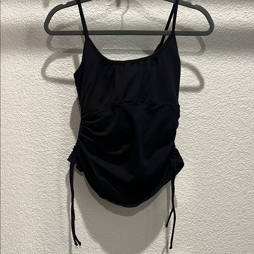 Rese Black Ruched Top